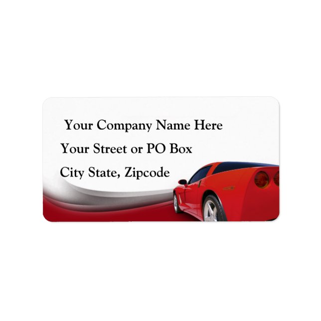Étiquette Détailleur de voiture (Devant)