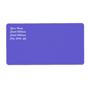 Étiquette d'expédition bleu Cornflower