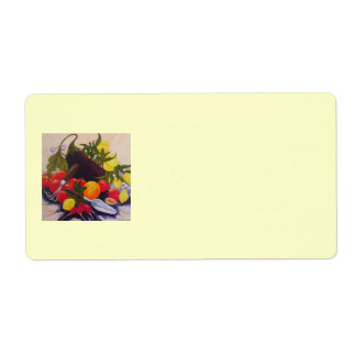 Étiquette d'expédition de fruits et légumes
