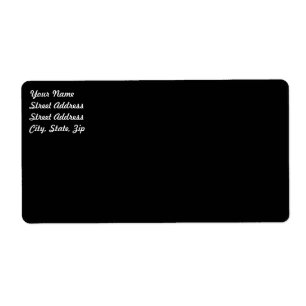 Étiquette d'expédition noir