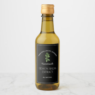 Étiquette d'extraction de baume de citron