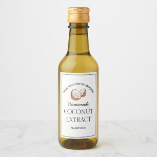 Étiquette d'extraction de coco