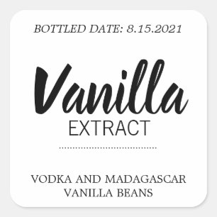 Étiquette d'extrait de vanille personnalisable BL_
