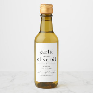 Étiquette d'huile d'olive infantile maison - Une