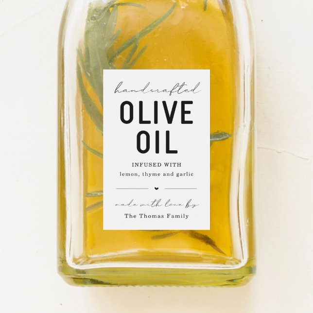 Étiquette d'huile d'olive maison (Créateur téléchargé)