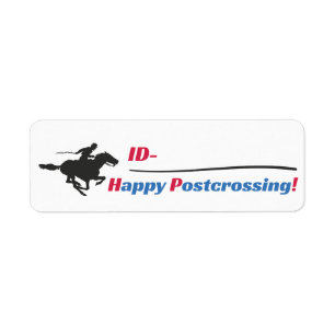 Étiquette d'identification de Postcrossing -