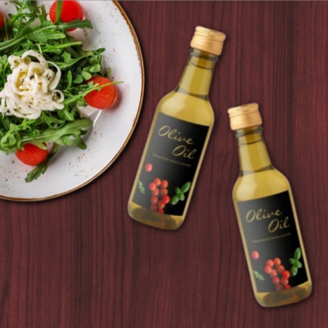 Étiquette d'infusion de l'huile d'olive de base de (Créateur téléchargé)