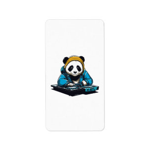 Étiquette DJ Kawaii Panda