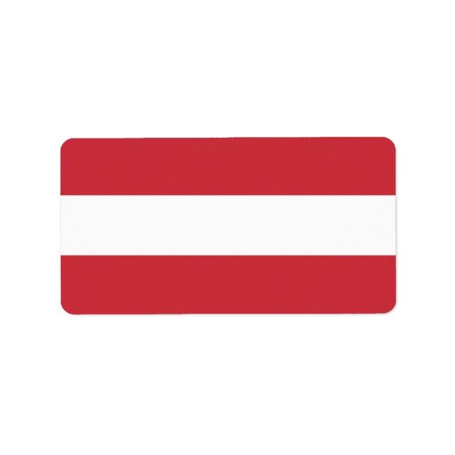 Étiquette Drapeau autrichien (Devant)