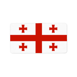 Étiquette Drapeau de Géorgie
