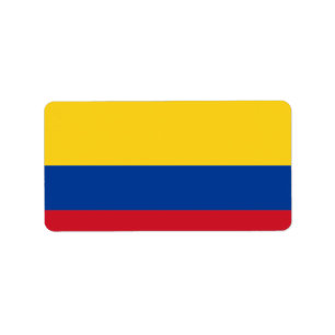 Étiquette Drapeau de la Colombie