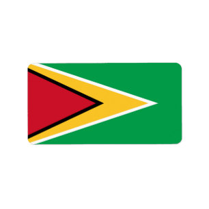 Étiquette Drapeau de la Guyane