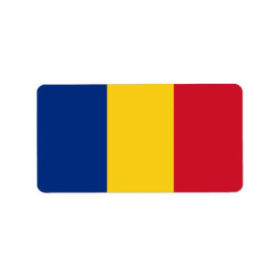 Étiquette Drapeau de Roumanie