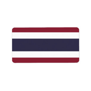 Étiquette Drapeau de Thaïlande