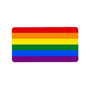Étiquette Drapeau du Gay pride arc-en-ciel LGBT