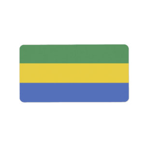 Étiquette Drapeau Gabon