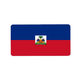 Étiquette Drapeau Haïti