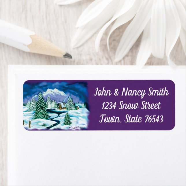 Étiquette du Cabine de journal (En situation)