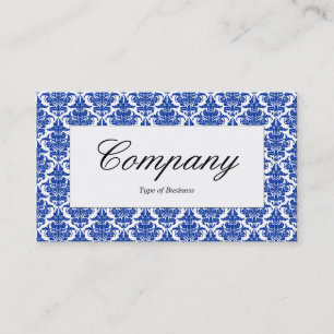 Étiquette du centre - Navy Damask