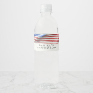 Étiquette du drapeau américain