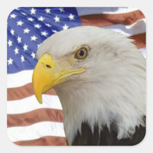 Étiquette du drapeau de l'aigle