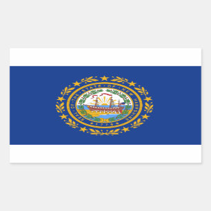 Étiquette du drapeau de l'État du New Hampshire