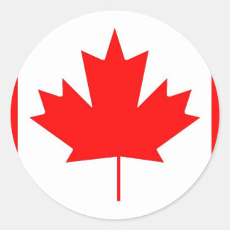 étiquette du drapeau du canada