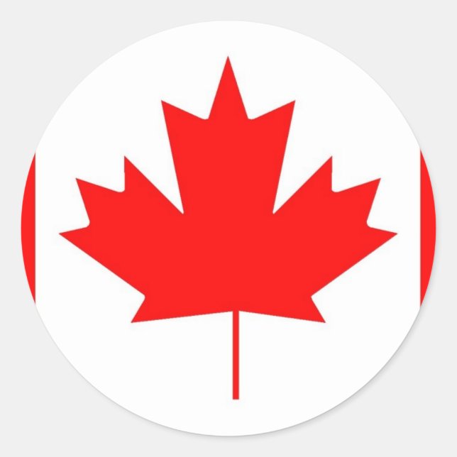 étiquette du drapeau du canada (Devant)