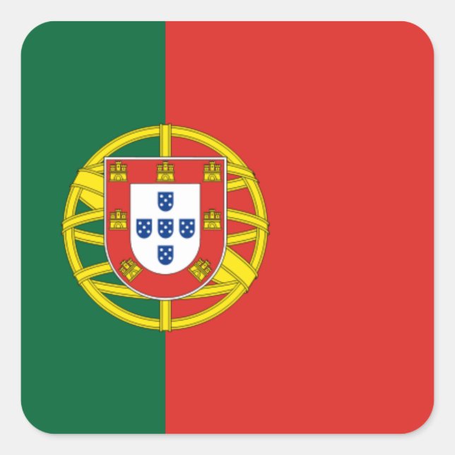 Étiquette du drapeau portugais (Devant)