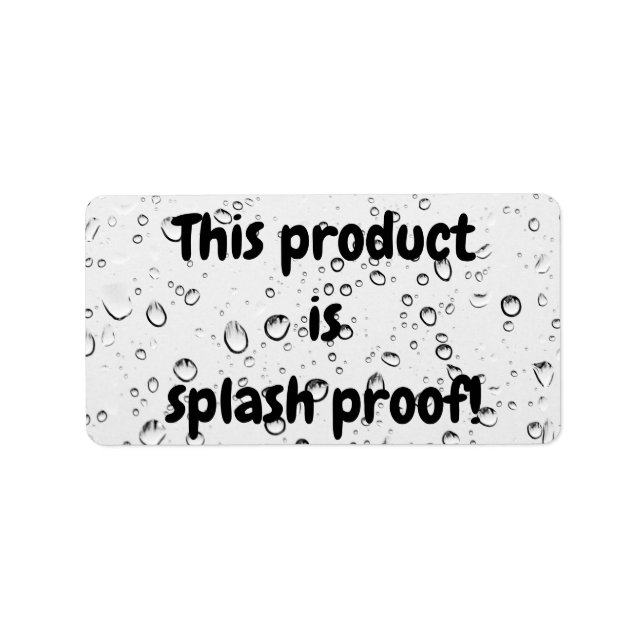 Étiquette du étiquette de sceau de produit étanche (Devant)