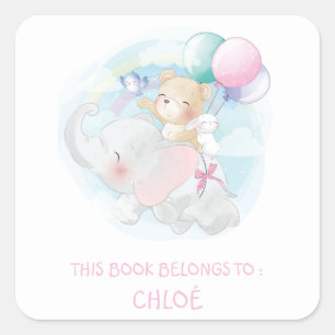 ÉTIQUETTE DU LIVRE : BALLONS ET ANIMAUX CUTS