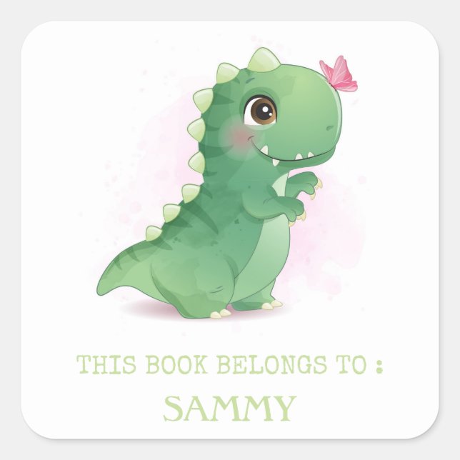 ÉTIQUETTE DU LIVRE : CUTE BABY DINOSAUR (Devant)