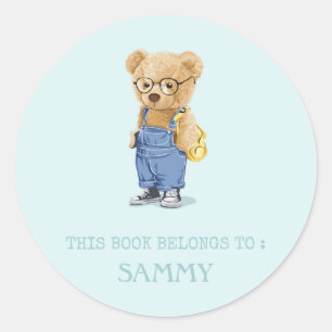 ÉTIQUETTE DU LIVRE : CUTE TEDDY BEAR
