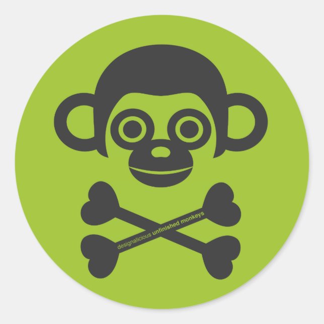 Étiquette du logo Singes inachevés (Devant)