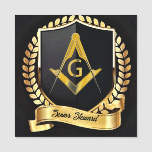 Étiquette du nom de l'intendant principal