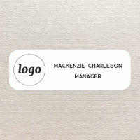 Étiquette du nom du personnel de l'employé magnéti