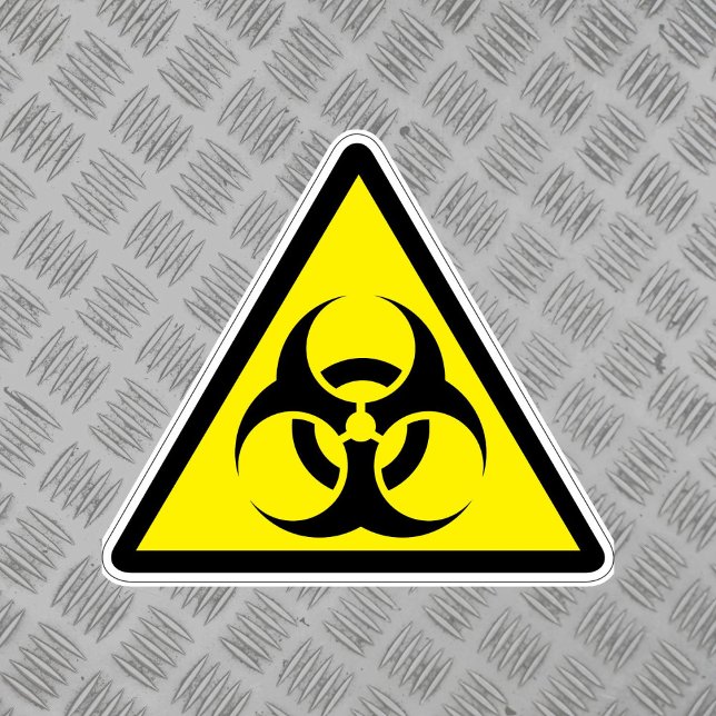 Étiquette du symbole de danger biologique (Créateur téléchargé)