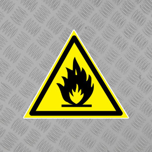 Étiquette du symbole de danger des matières oxydan