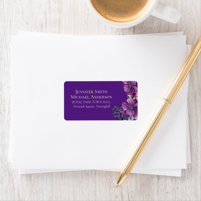 Étiquette Dynastie violette Dark Flork Budget Mariage articl (En situation)