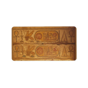 Étiquette Écriture hiéroglyphique égyptienne