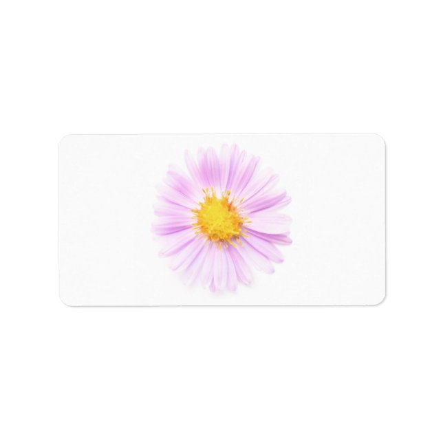 Étiquette Élégance fleur unique (Devant)