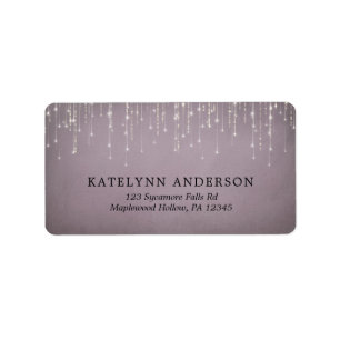 Étiquette Élégant Mariage à cordes scintillantes