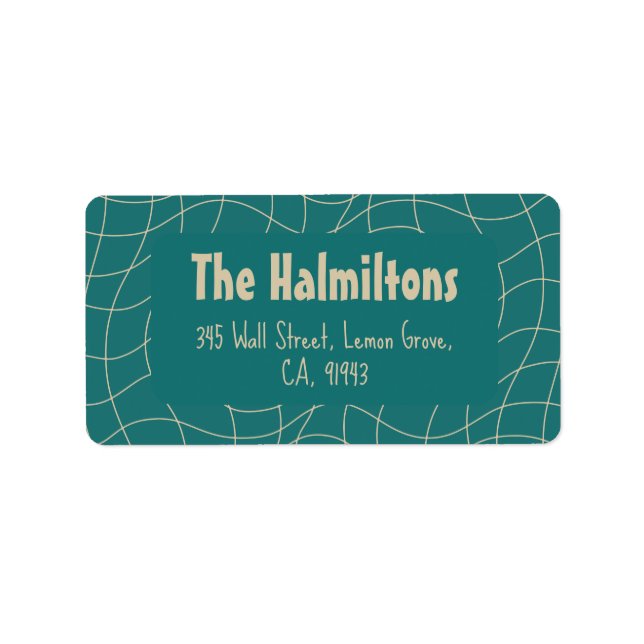 Étiquette Elégant Noël Vintage Whimsy (Devant)