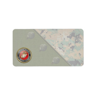 Étiquette Emblème et uniforme USMC [3D]