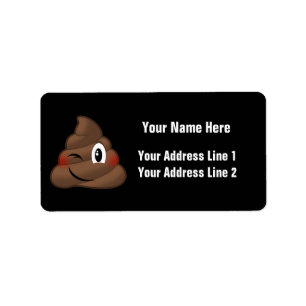 Étiquette Emoji Poop