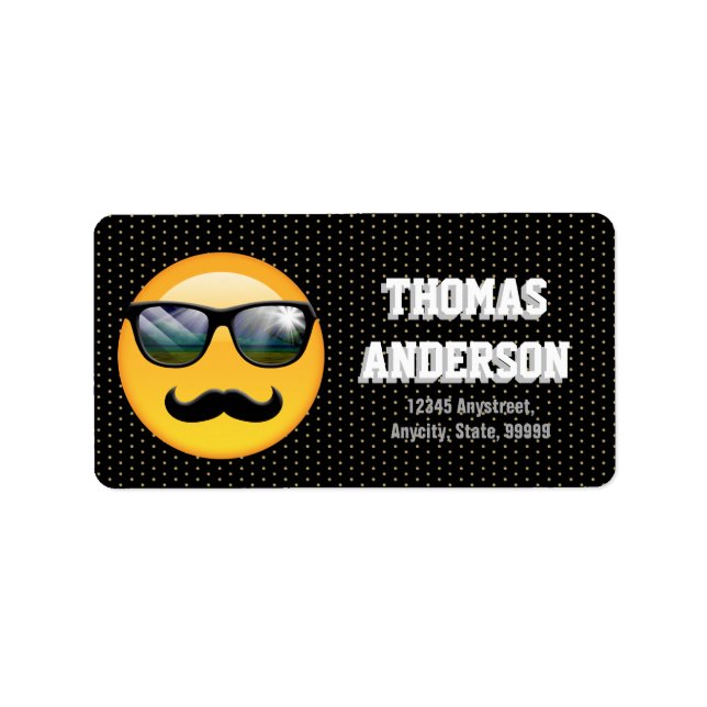 Étiquette Emoji Super Shady ID230 (Devant)