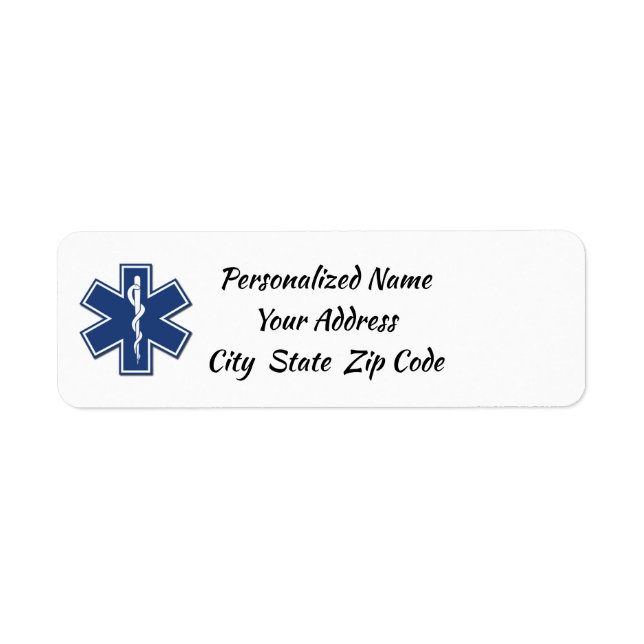 Étiquette EMS Star of Life (Devant)