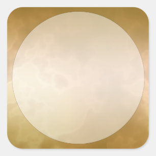 Étiquette en marbre doré Grand Carré