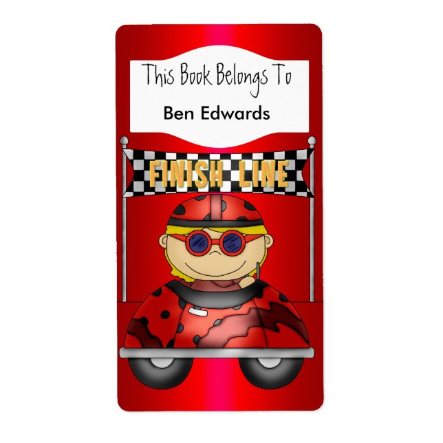 Étiquette Enfants Réserver Étiquettes Stickers Voi (Devant)