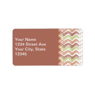 Étiquette Épice de scribble Chevron ZigZag